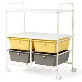 HW54070YE STORAGE Chest Drawers Racks Rolling Frame Wheels #2