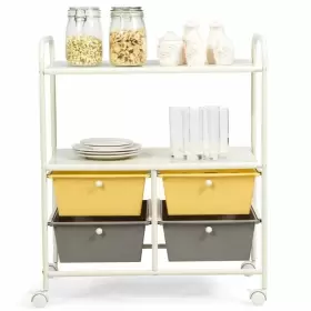 HW54070YE STORAGE Chest Drawers Racks Rolling Frame Wheels #3