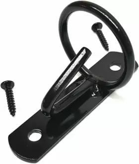 HLC-00038-BK HILL LEATHER COMPANY Wall Mount Hook Hanger #3
