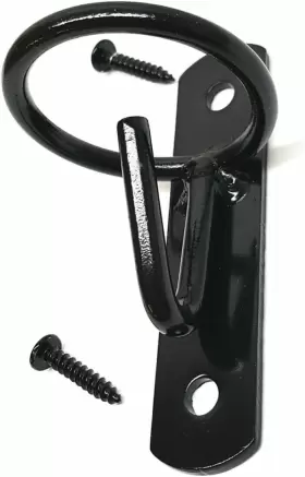 HLC-00038-BK HILL LEATHER COMPANY Wall Mount Hook Hanger