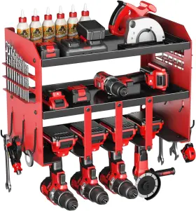 313096977997 HIPIDIAN Power Tool Organizer Wall Mount Layers