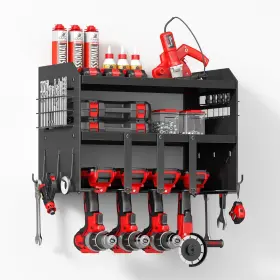 736896794480 HIPIDIAN Power Tool Organizer Wall Mount Storage