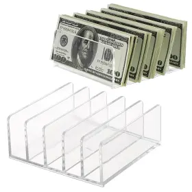 HPWSN00899 HIPIWE Acrylic File Organizer Sorting Mail Slots