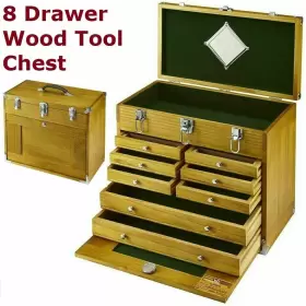 94538 HOBBY Drawer Hardwood Tool Box Chest Cabinet Storage