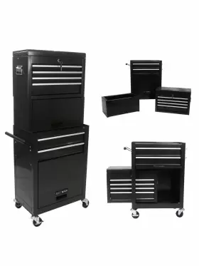 6-955 HOME IMPROVEMENT Rolling Tool Chest Box Lockable Wheels #2