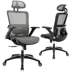 HM-2577GY-SA HOMEFLA Office Chair Ergonomic Mesh High Desk