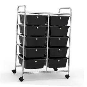 HX-11073BK-JV HOMGX Rolling Tiers Multicolor Trolley Drawer