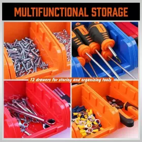 97919 HORUSDY Wall Storage Bins Rack Organizer Garage #3