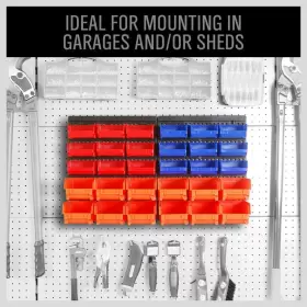SDY-97904 HORUSDY Wall Storage Bins Rack Organizer Garage #3