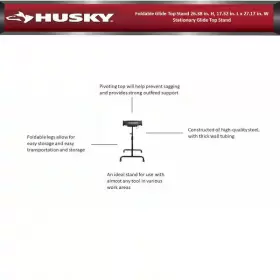 194767000165 HUSKY Glide Top Stand Stationary #2