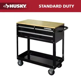 313038874858 HUSKY Rolling Tool Hardwood Top Standard