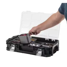 10-COMPARTMENT HUSKY Organizer Tool Box Lid
