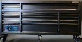 445012230237 HUSKY Bench Tool Chest Wood Solid Top Drawer