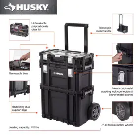 744110121827 HUSKY Connect Rolling Tool Box