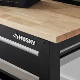 G9603S-US HUSKY Solid Wood Top Workbench Pegboard Drawers #2
