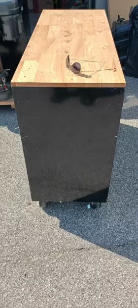 HOTC4609B1QBD HUSKY Drawer Mobile Tool Cabinet Solid Wood Top #2