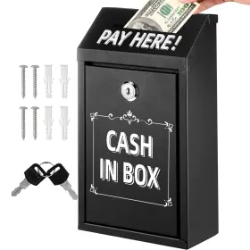 799793025337 IDEALMUZIK Donation Box Lock Safe