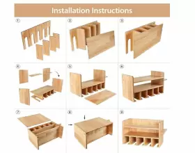 705353965081 IKKLE Sign Power Tool Storage Organizer Drill #3