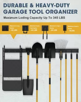 445035264271 INNOVATIONS Garden Tool Organizer Garage Wall #2