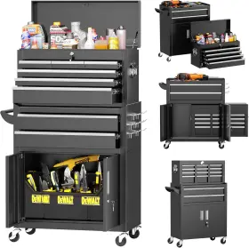 SDBN002 INTERGREAT Rolling Tool Chest Wheels Drawers