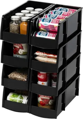 585573 IRIS Shelf Bins Stackable Front Pack