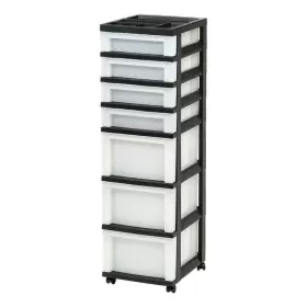 585659 IRIS Storage Rectangle Drawer Organizer Pearl