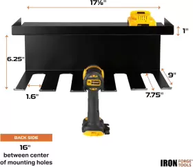 696391636791 IRON FORGE TOOLS Power Tool Organizer Garage #2