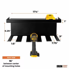 840013423959 IRON FORGE TOOLS Power Tool Organizer Garage #2
