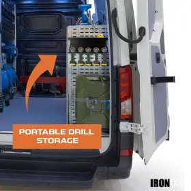 IFT-PTOMBAR5-BK IRON FORGE TOOLS Power Tool Organizer Wall #3
