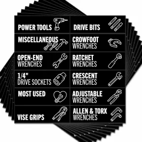 850032543415 ITERA Toolbox Magnetic Labels Tool Chest