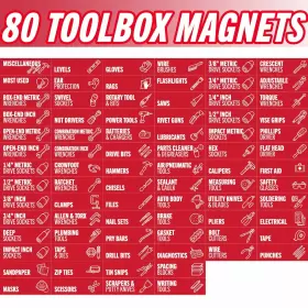 850032543965 ITERA Toolbox Magnetic Labels Tool Chest #2