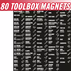 726084941922 ITERA LLC Toolbox Magnetic Labels Tool Chest Wit #3