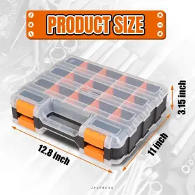 ASG322-2-O JACK BOSS Tool Box Transparent Lid Double #2