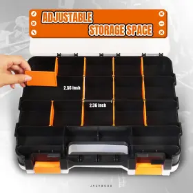 ASG322-2-O JACK BOSS Tool Box Transparent Lid Double #3