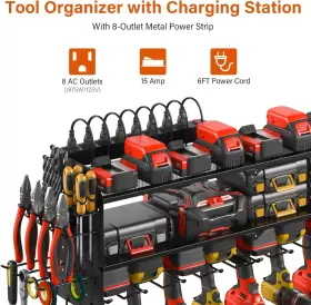 445057999991 JUNNUJ Pegboard Power Tool Organizer Charging #2
