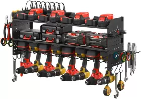 445057999991 JUNNUJ Pegboard Power Tool Organizer Charging