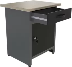 689792014336 JZD Steel Workbench Storage Cabinet Wood Table #3