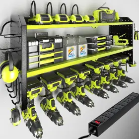 313032319317 KAFAHOM Power Tool Organizer Charging Station