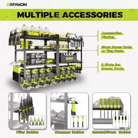 445013859802 KAFAHOM Power Tool Organizer Drill Holder Wall #2