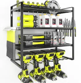 726084942066 KAFAHOM Power Tool Organizer Garage Storage Wa