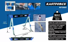755326008659 KASTFORCE Folding Sawhorse Jobsite Table Stand #2