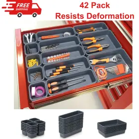 7200120 KEFANTA Pack Tool Box Organizer Tray Dividers Storage