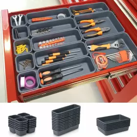 975406480043 KEFANTA Pack Tool Box Organizer Rolling Chest