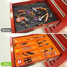 975406480074 KEFANTA Pack Tool Box Organizer Tray Dividers Wo #2