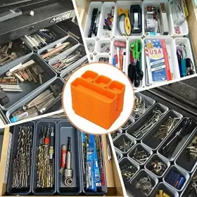 975406480074 KEFANTA Pack Tool Box Organizer Tray Dividers Wo #3