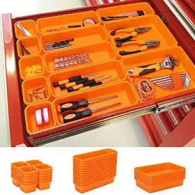 975406480074 KEFANTA Pack Tool Box Organizer Tray Dividers Wo