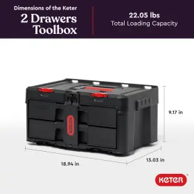 259675 KETER Stack Roll Drawer Tool Box Power #3
