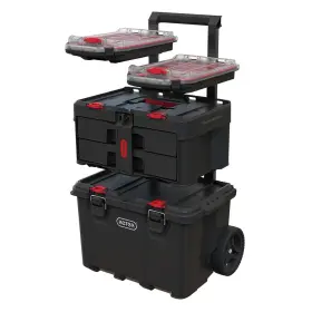 261495 KETER Stack Roll Modular Tools Organizer Garage Resi