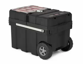 731161051456 KETER Masterloader Rolling Tool Box Locking Bins