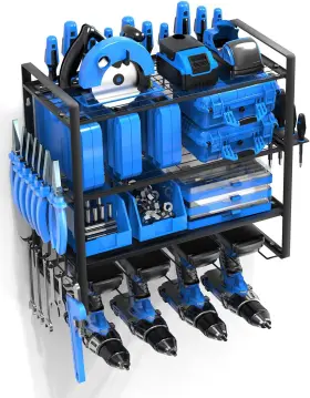 TH400-B-CA01 KIKETECH Power Tool Organizer Storage Wall Mount TH400-B-CA01 KIKETECH Power Tool Organizer Storage Wall Mount